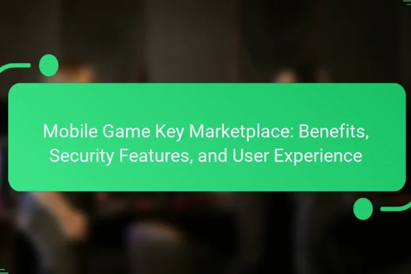 Mobile Game Key Marketplace: Benefits, Security Features, and User Experience